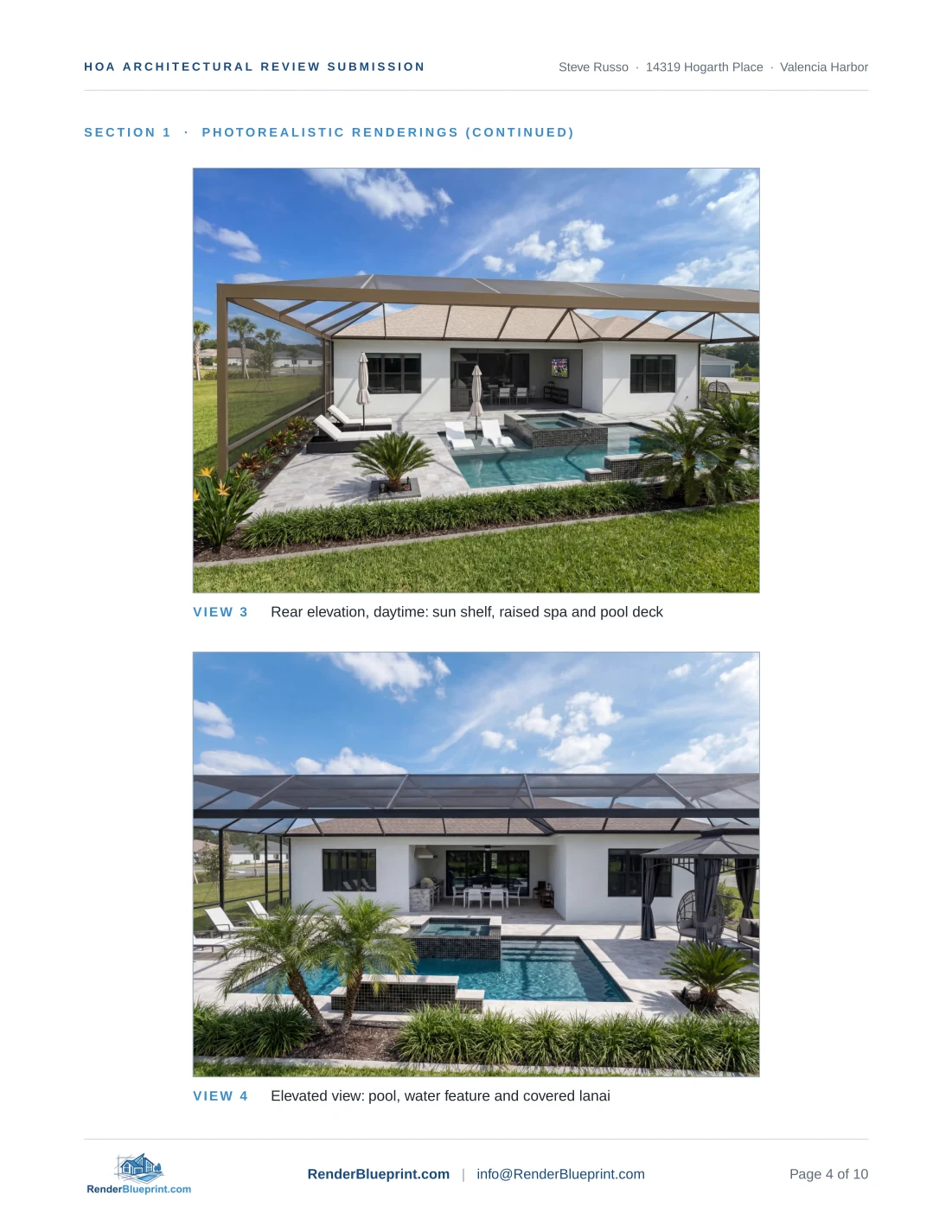 Sample HOA Board Submission Kit, page 4 of 10