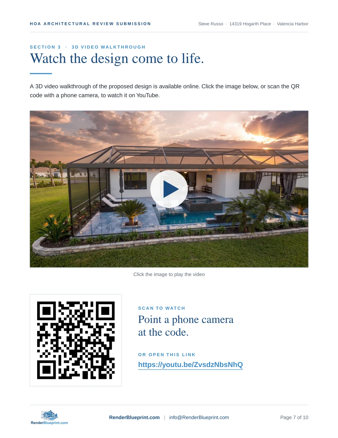 Sample HOA Board Submission Kit, page 7 of 10