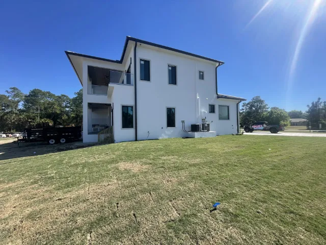 The real home, full side view